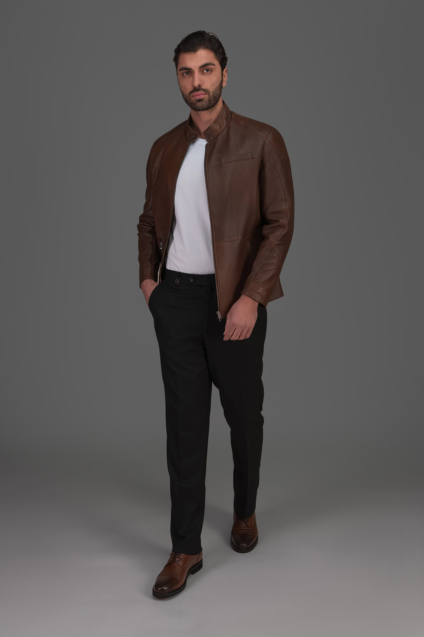 کاپشن چرم 270035